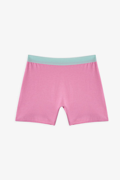 Pembe Kız Çocuk Popflower 2'li Boxer