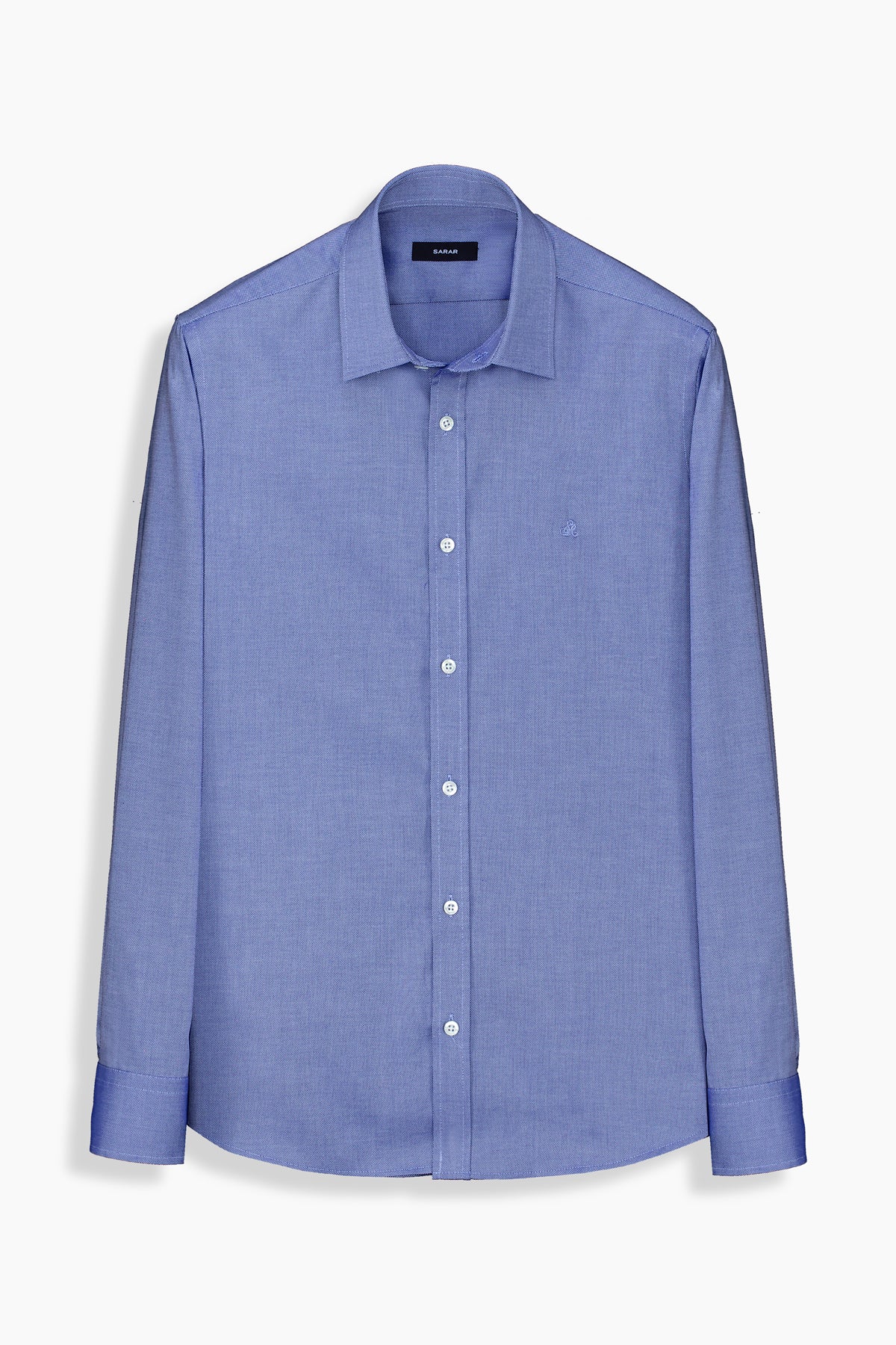 Elvio Easy Iron Slim Fit Koyu Mavi Pamuklu Gömlek