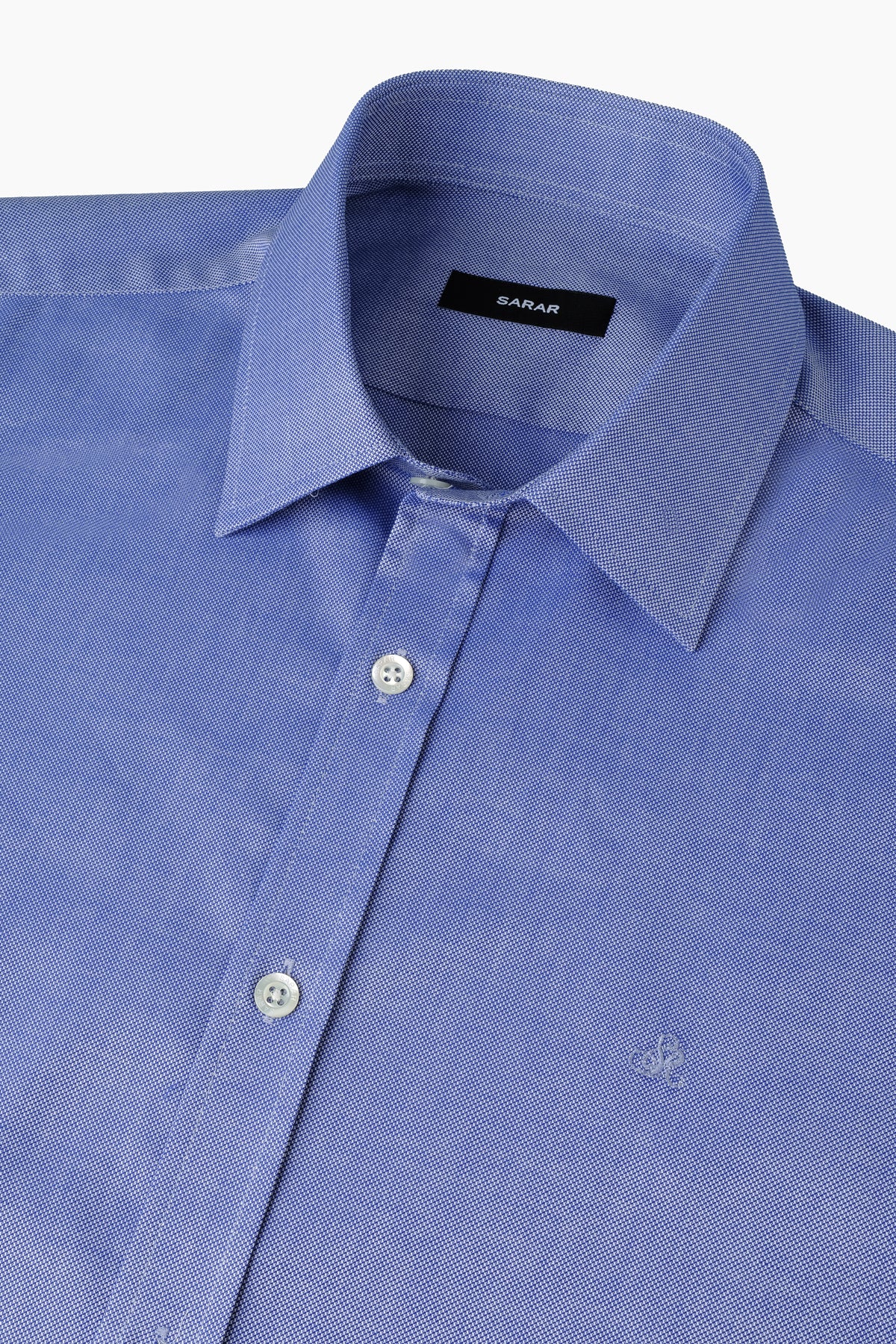 Elvio Easy Iron Slim Fit Koyu Mavi Pamuklu Gömlek