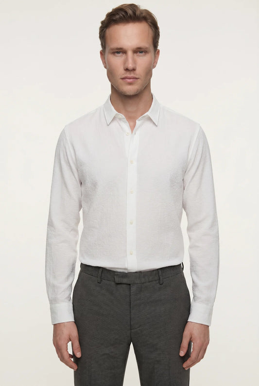 Tween Slim Fit Beyaz Gömlek