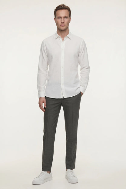 Tween Slim Fit Beyaz Gömlek
