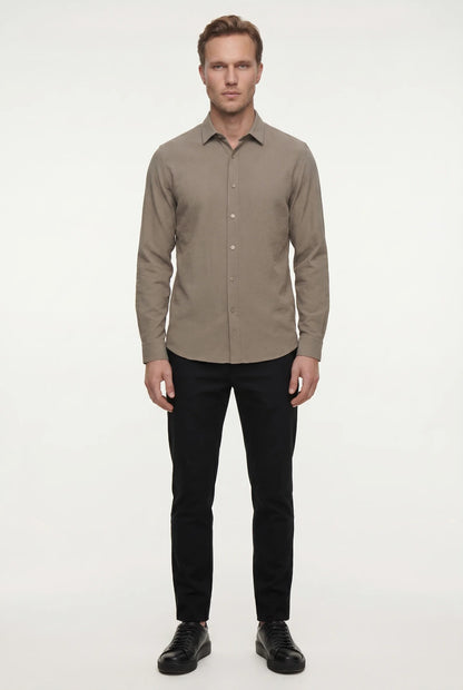 Tween Slim Fit Vizon Gömlek