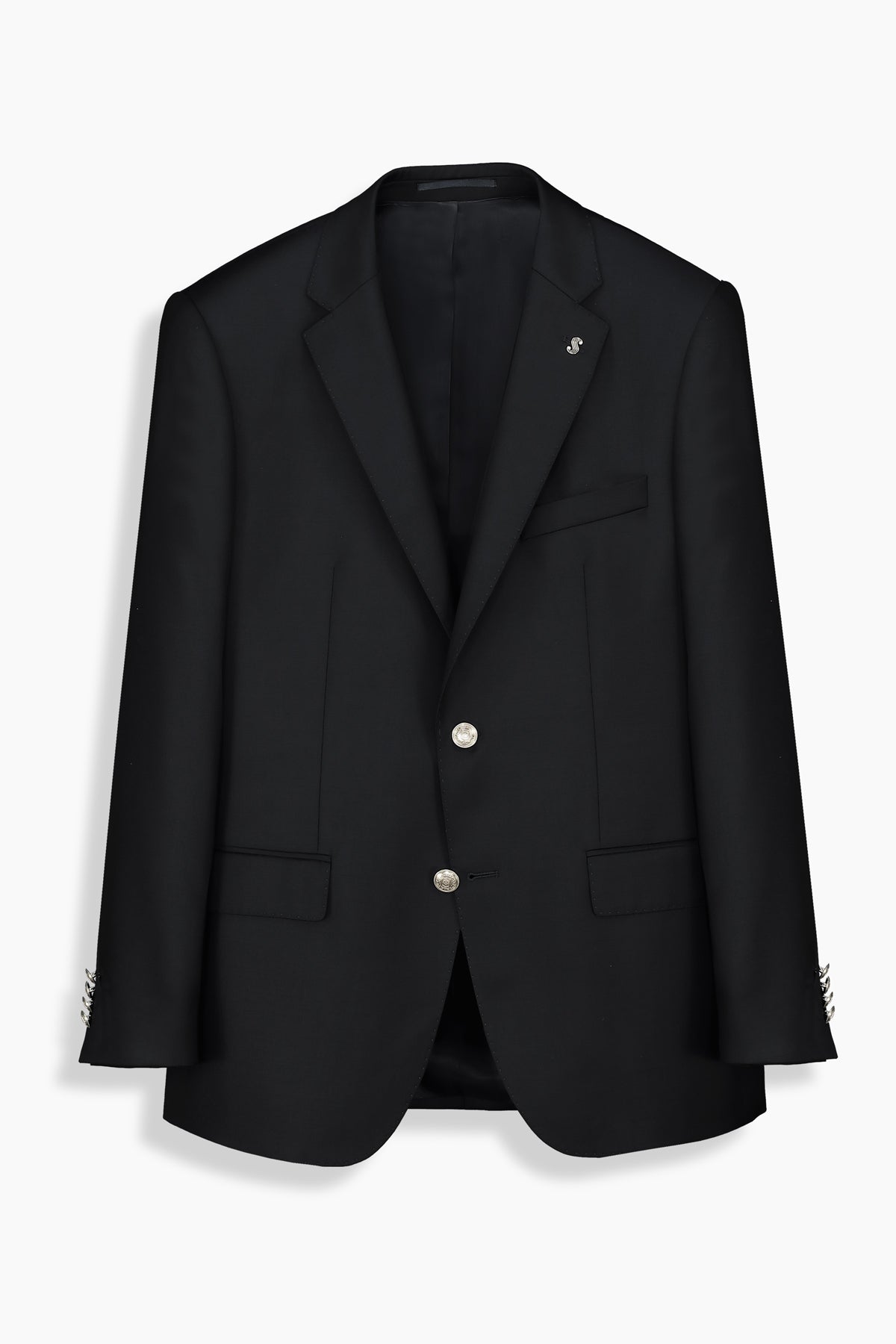 Jam Yün Karışımlı Siyah Blazer Ceket