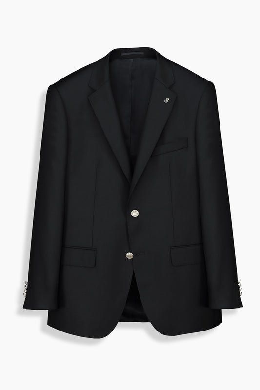 Jam Yün Karışımlı Siyah Blazer Ceket