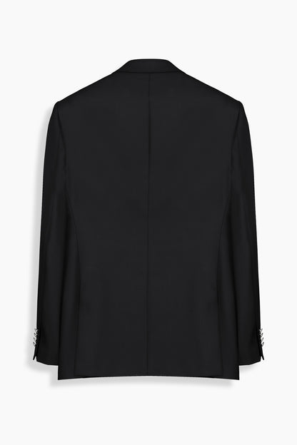 Jam Yün Karışımlı Siyah Blazer Ceket