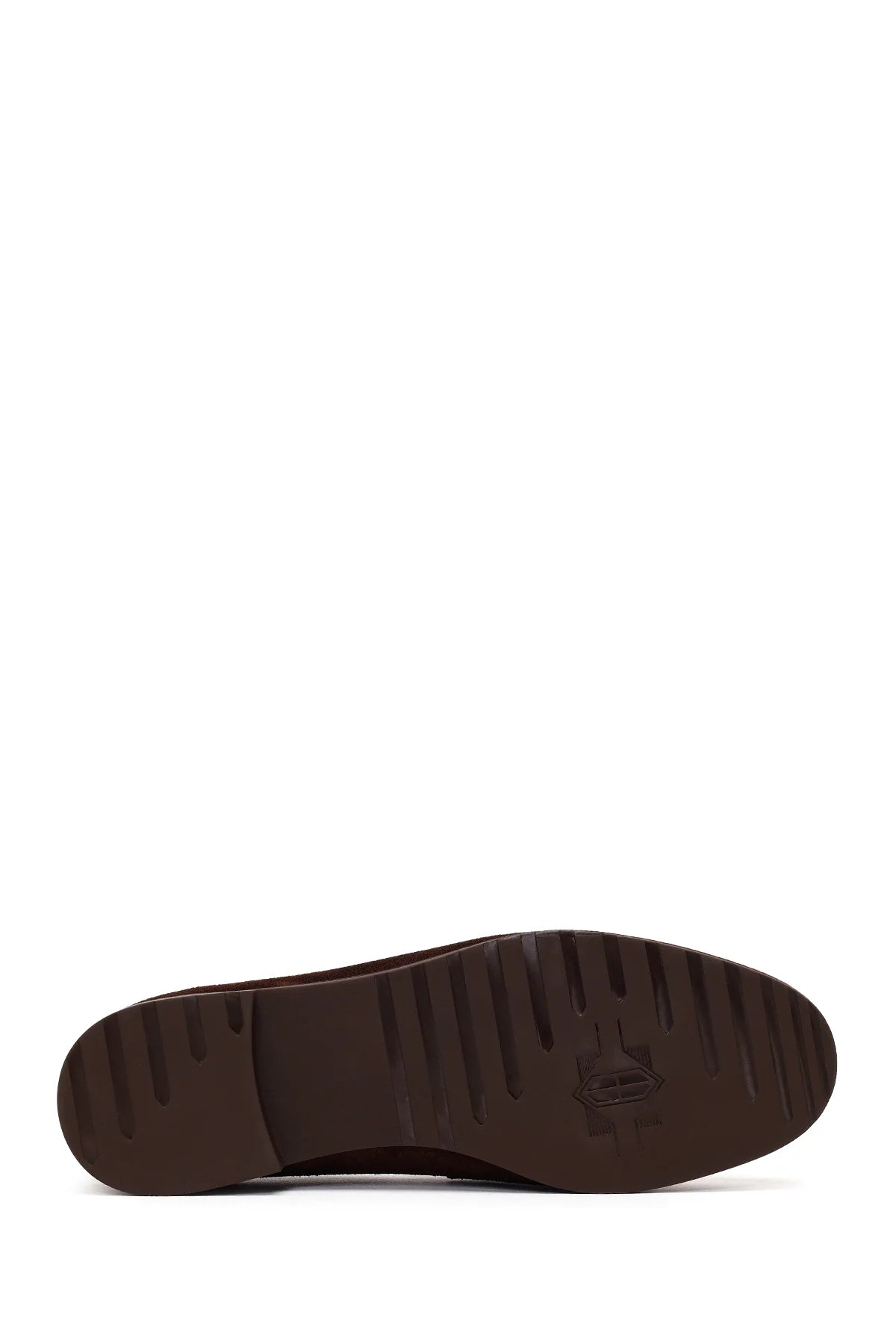 Kadın Kahverengi Tokalı Süet Deri Maskülen Loafer