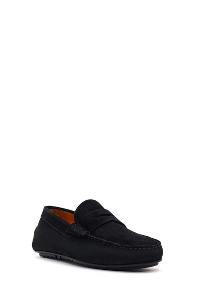 Erkek Siyah Süet Deri Loafer