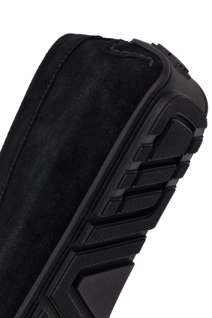 Erkek Siyah Süet Deri Loafer