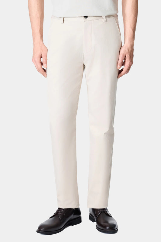 Damat Comfort Fit Bej Düz Kumaş Pantolon