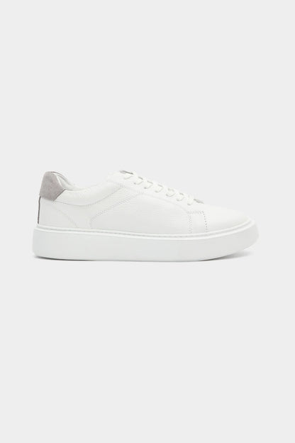 Damat Beyaz Hakiki Deri Sneaker Ayakkabi