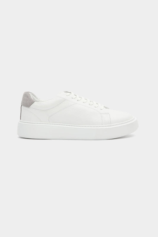 Damat Beyaz Hakiki Deri Sneaker Ayakkabi