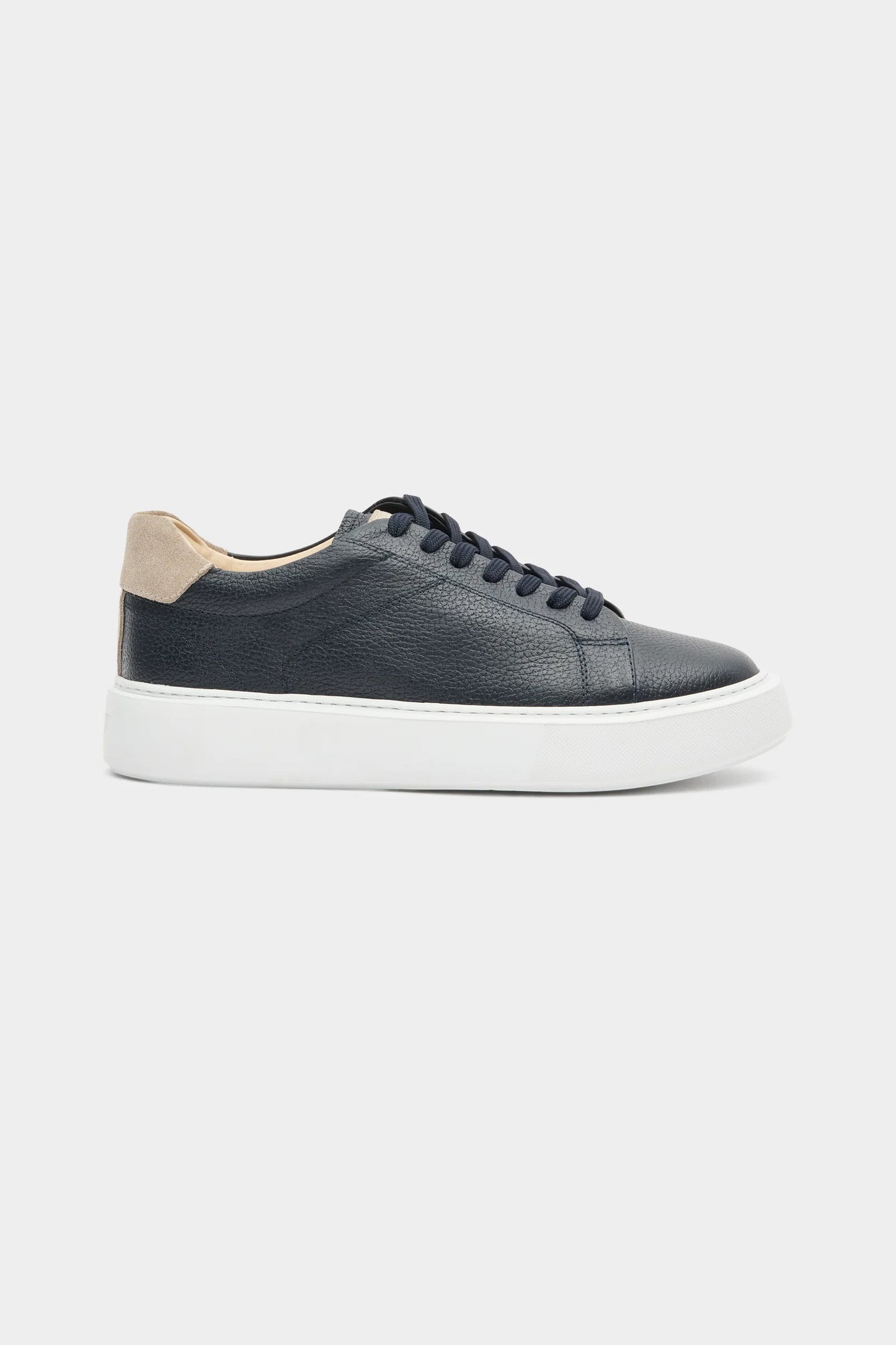 Damat Lacivert Hakiki Deri Sneaker Ayakkabi