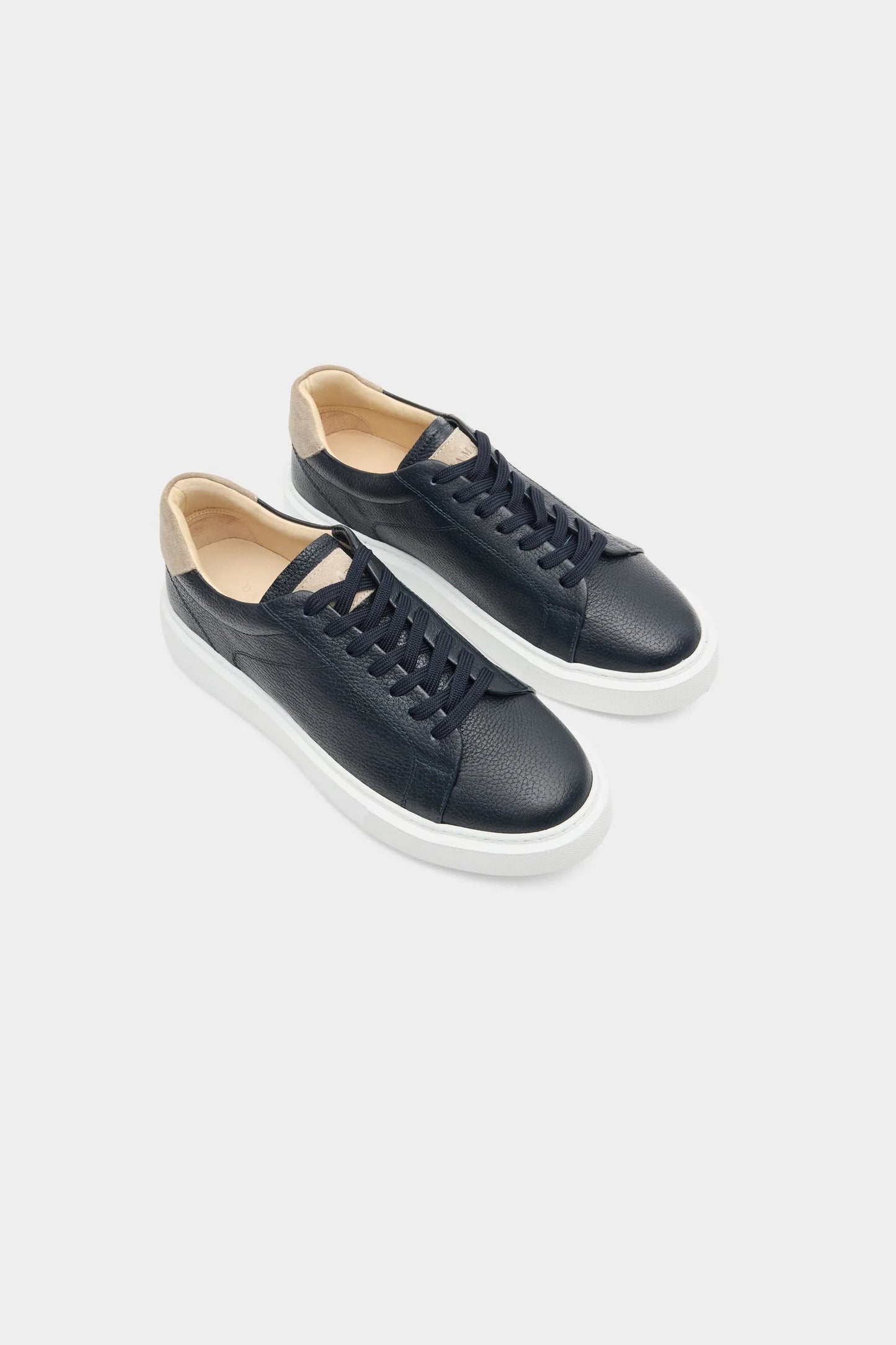Damat Lacivert Hakiki Deri Sneaker Ayakkabi