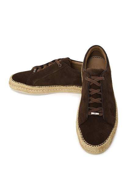 Erkek Kahverengi Kalın Tabanlı Süet Deri Sneaker