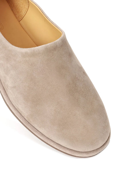 Erkek Bej Süet Deri Loafer