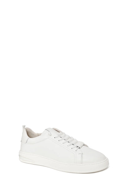 Erkek Beyaz Bağcıklı Deri Sneaker