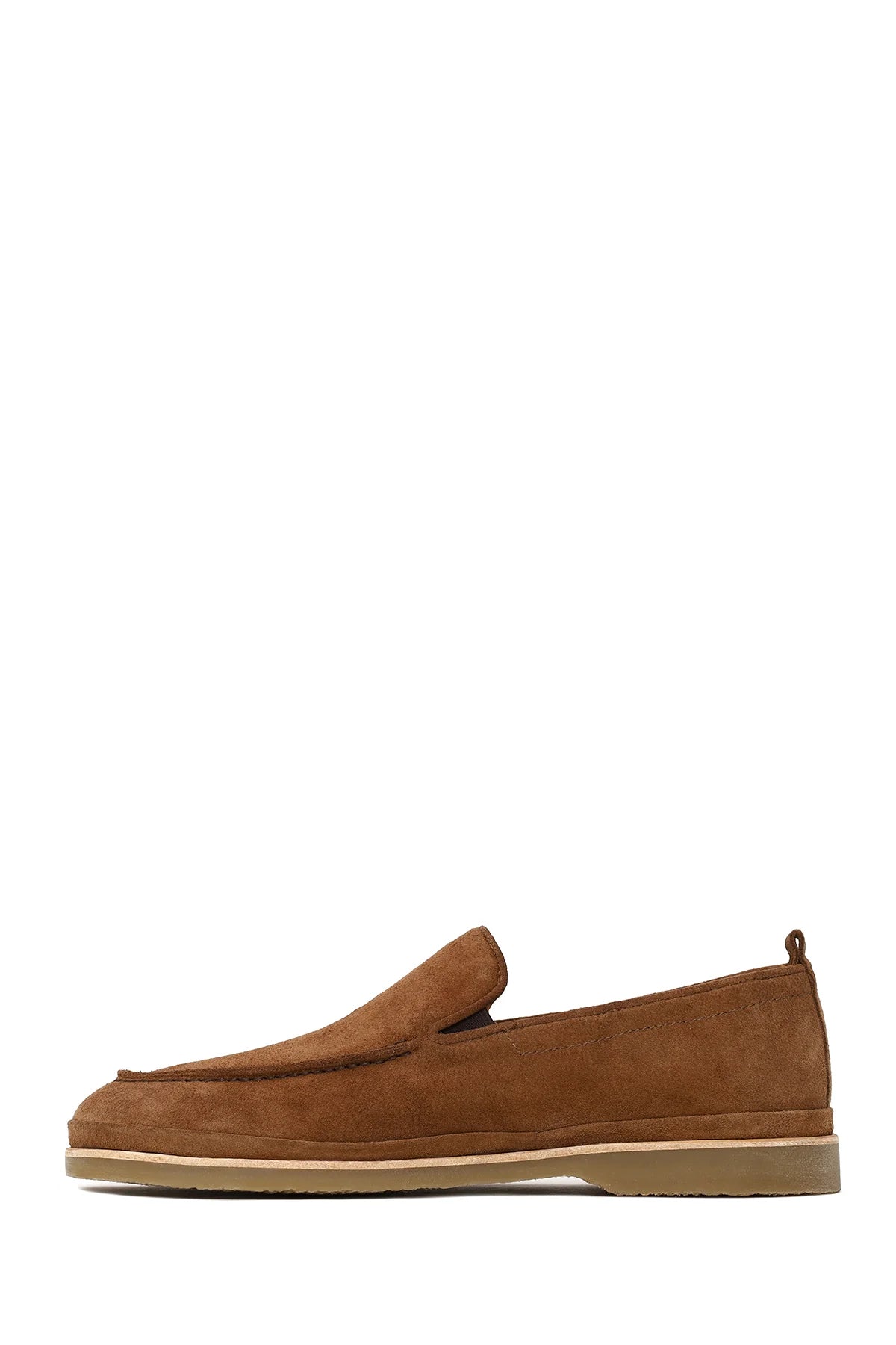 Erkek Taba Süet Deri Casual Loafer