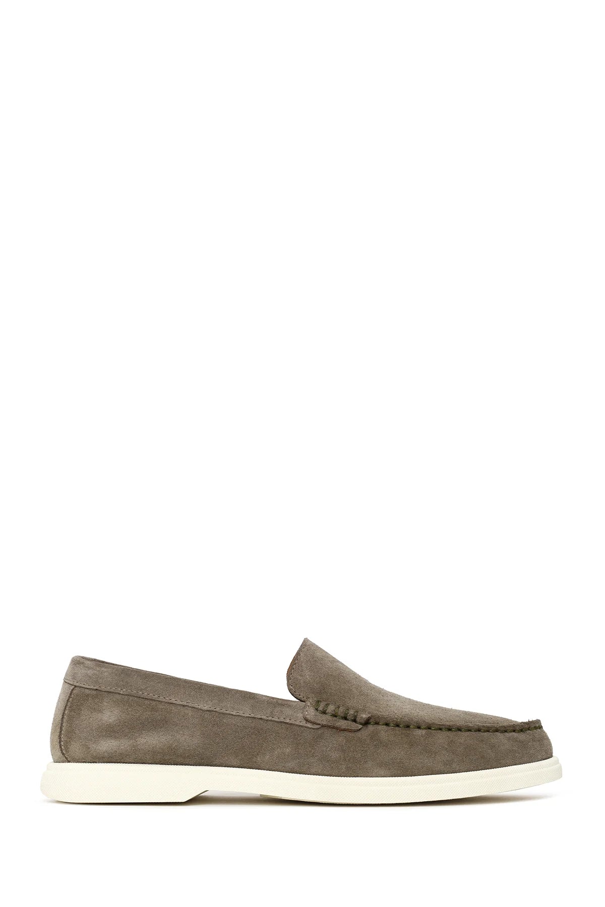 Erkek Mint Yeşili Süet Deri Loafer