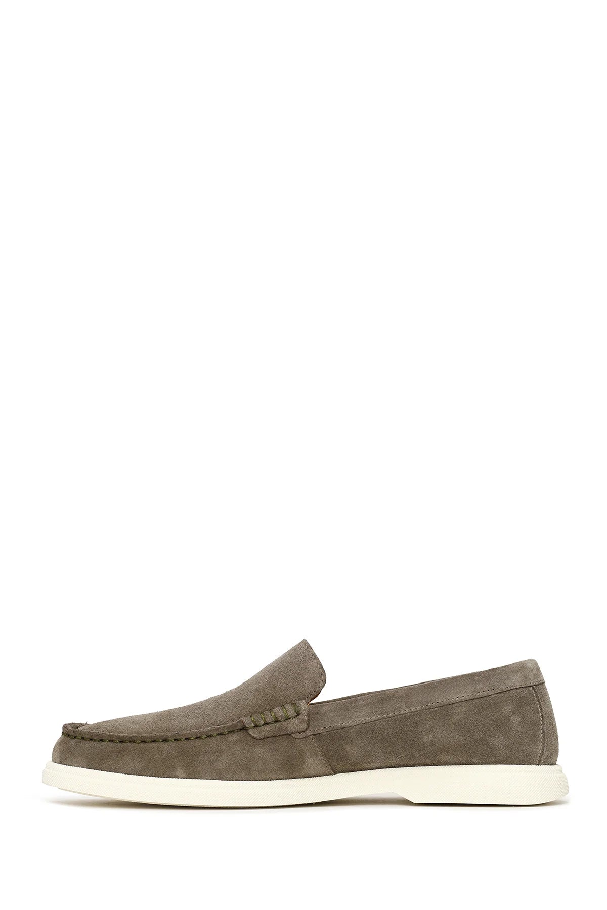 Erkek Mint Yeşili Süet Deri Loafer