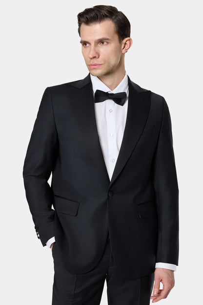 Damat Regular Fit Siyah Düz Smokin Takim