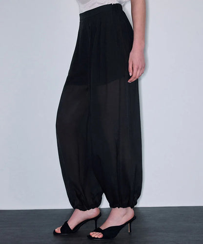 Siyah Elastik Bel Balon Fit Pantolon Is1260003378001 | Ipekyol