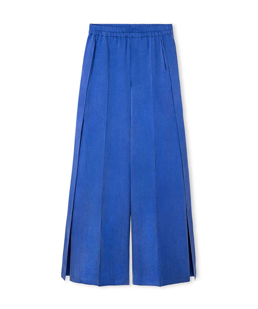 Mavi Yırtmaçlı Wide Leg Pantolon Is1260003172089 | Ipekyol