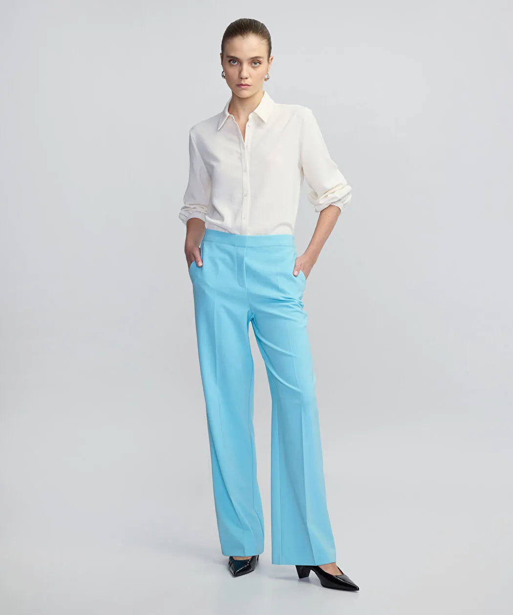 Mavi Wide Leg Fit Elastik Bel Pantolon Iw6250003252025 | Ipekyol