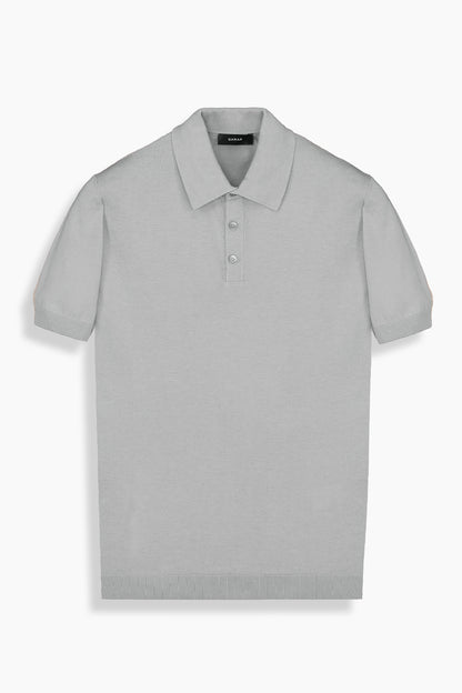 Regular Fit Pamuklu Gri Polo Yaka Tişört