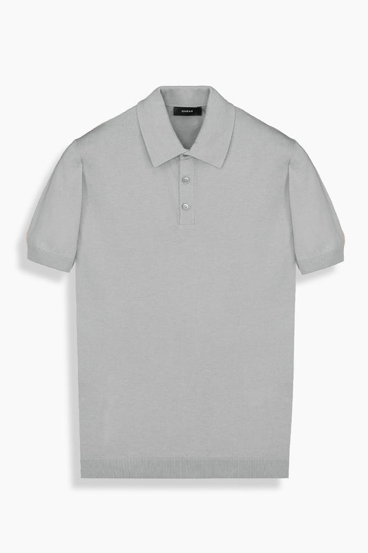 Regular Fit Pamuklu Gri Polo Yaka Tişört