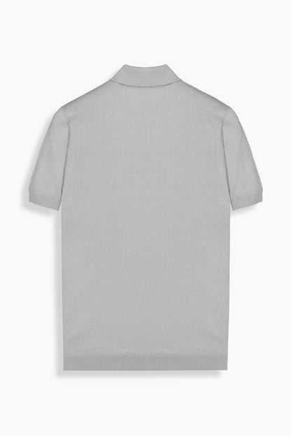 Regular Fit Pamuklu Gri Polo Yaka Tişört