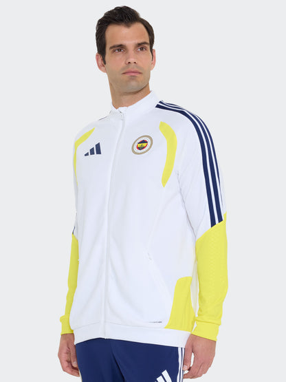 Fenerbahçe 2026/27 A Takım Beyaz Tam Fermuarlı Sweatshirt