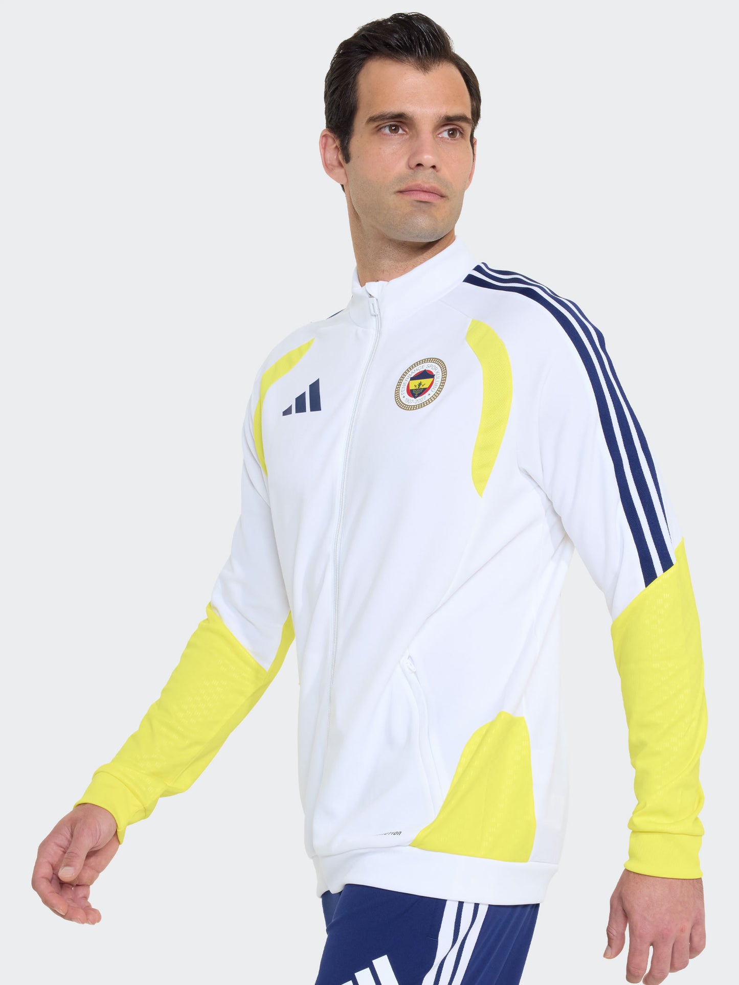 Fenerbahçe 2026/27 A Takım Beyaz Tam Fermuarlı Sweatshirt