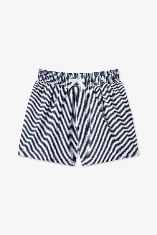 Renkli Erkek Çocuk Navy Tissue Şort Mayo