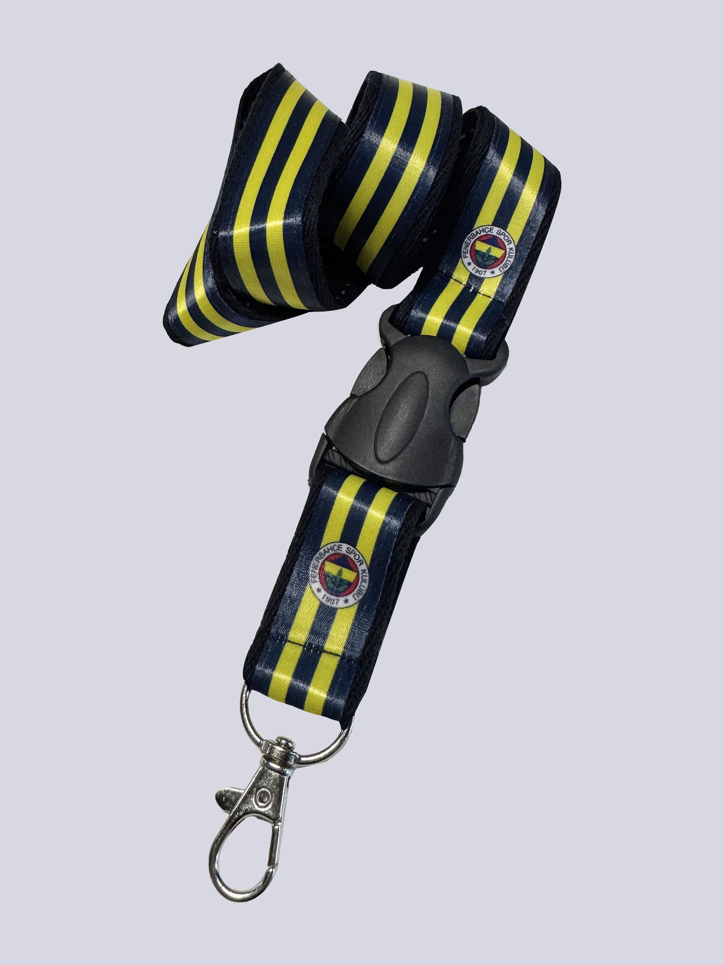 Fenerbahçe Sarı Lacivert Toka Detaylı Çubuklu Yaka Ipi