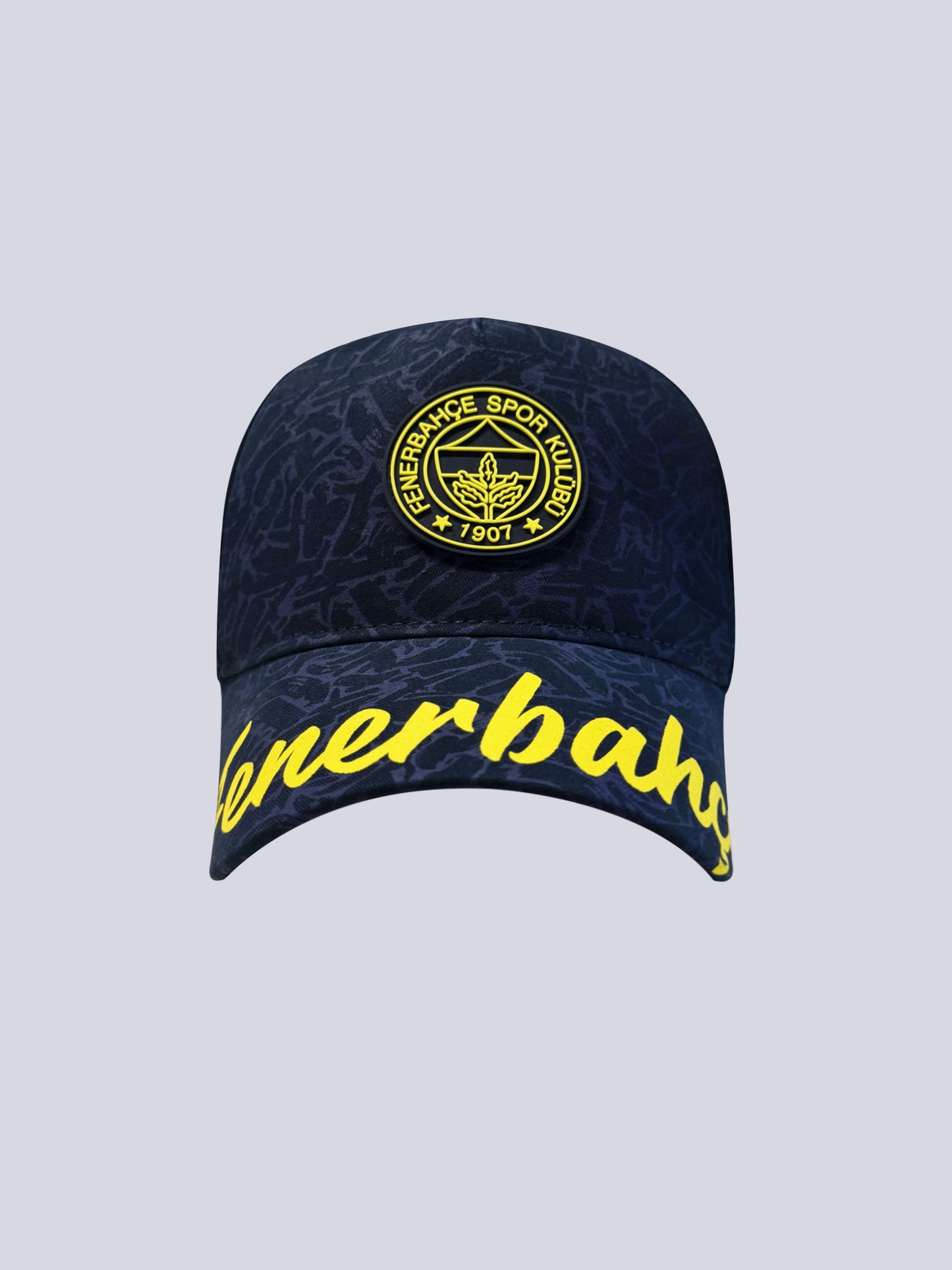 Fenerbahçe Lacivert Desenli Unisex Şapka
