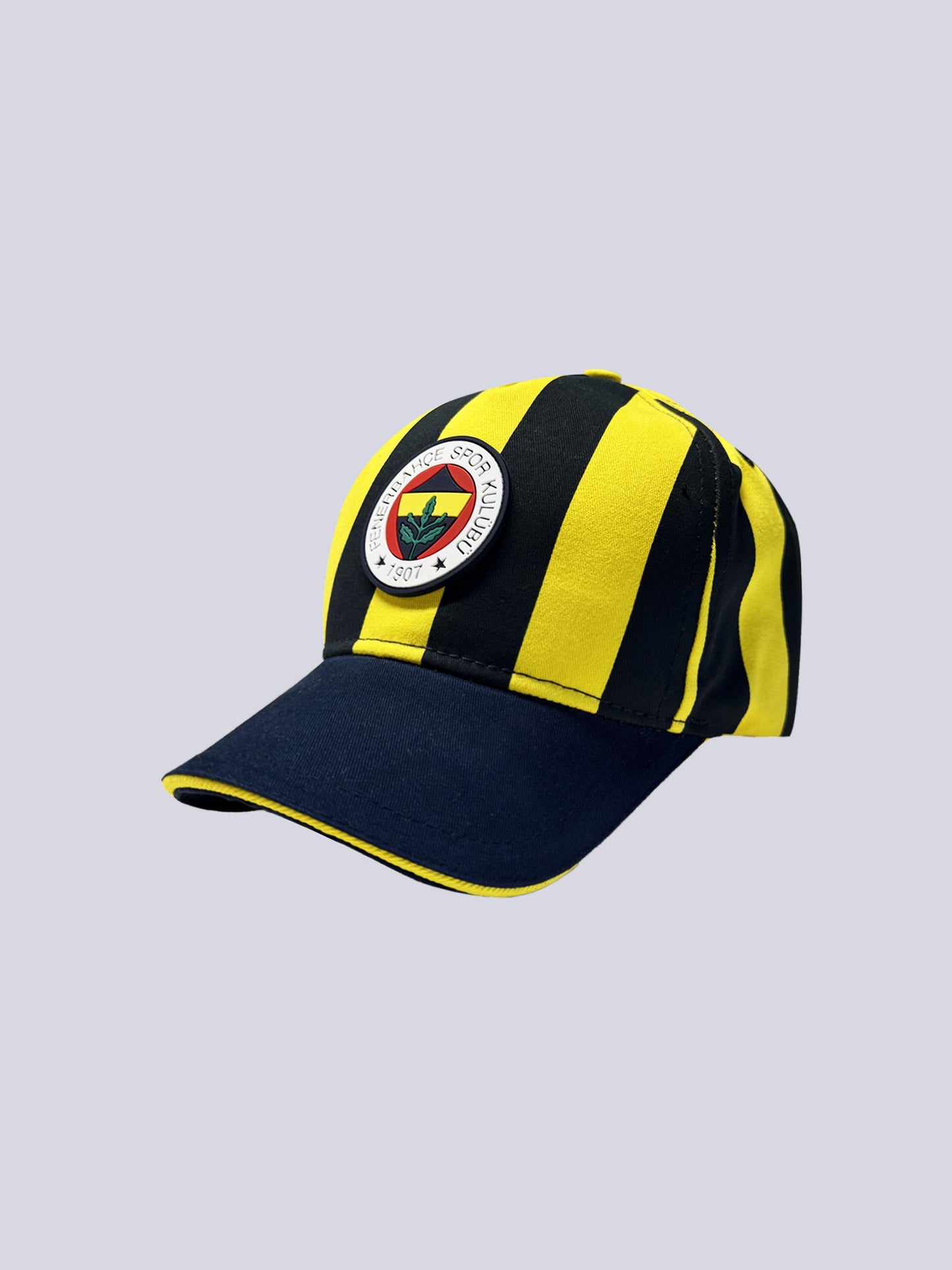 Fenerbahçe Sarı Lacivert Çubuklu Çocuk Şapka