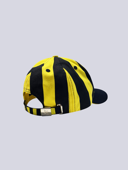 Fenerbahçe Sarı Lacivert Çubuklu Çocuk Şapka