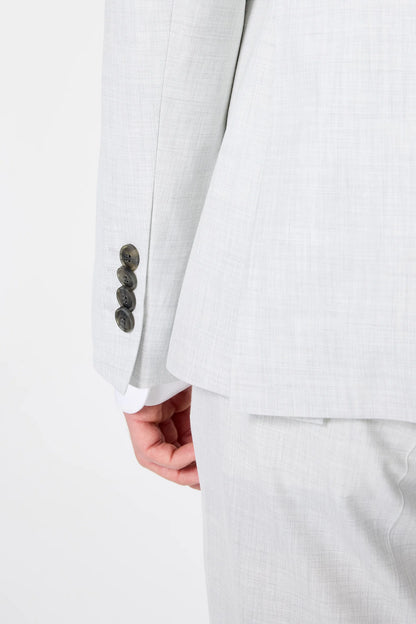 Tween Slim Fit Koyu Gri Armürlü Takim Elbise