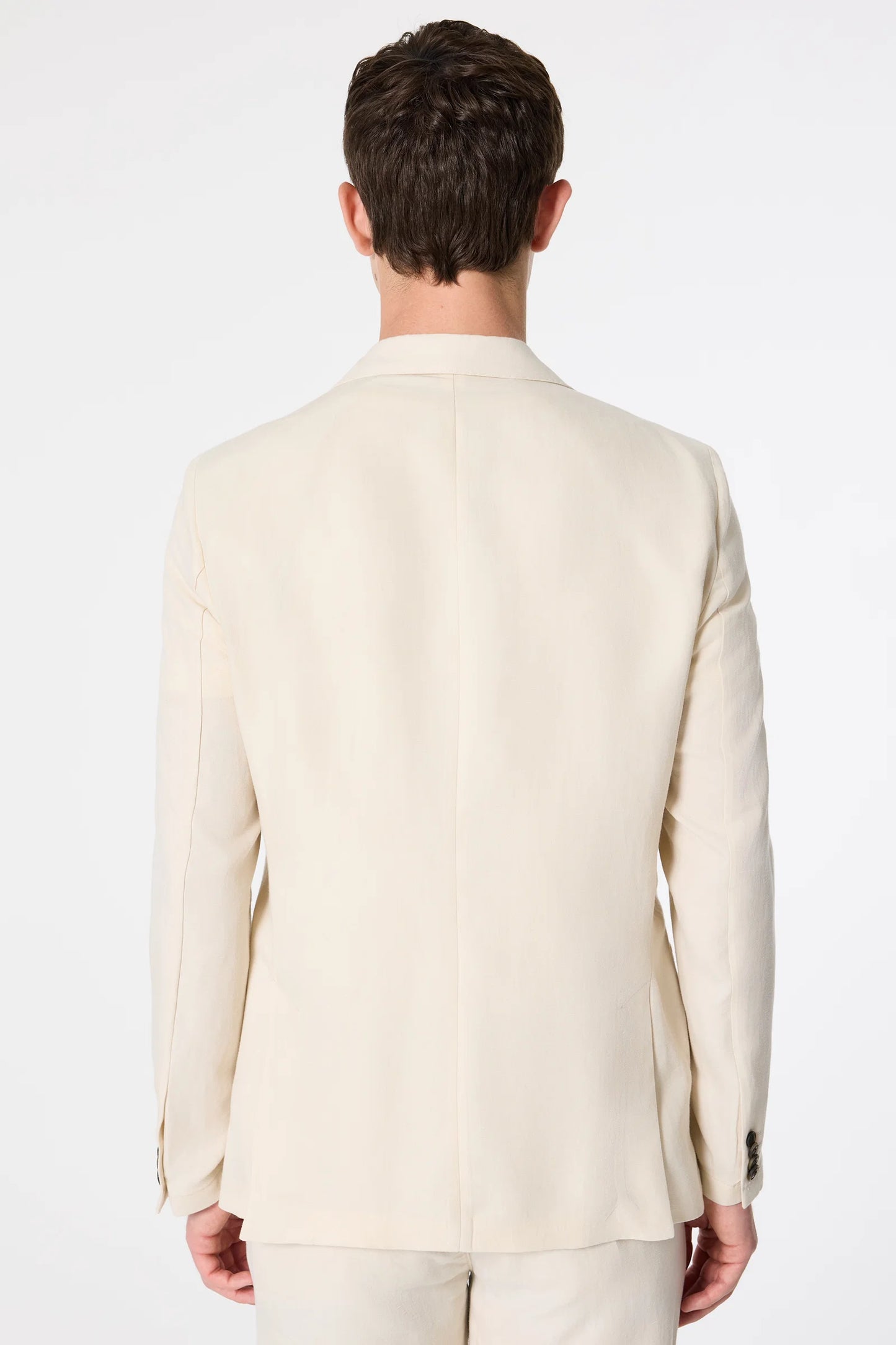Tween Slim Fit Vanilya Düz Kumaş Ceket