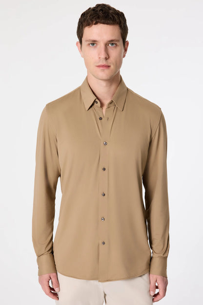 Tween Slim Fit Vizon Düz Gömlek