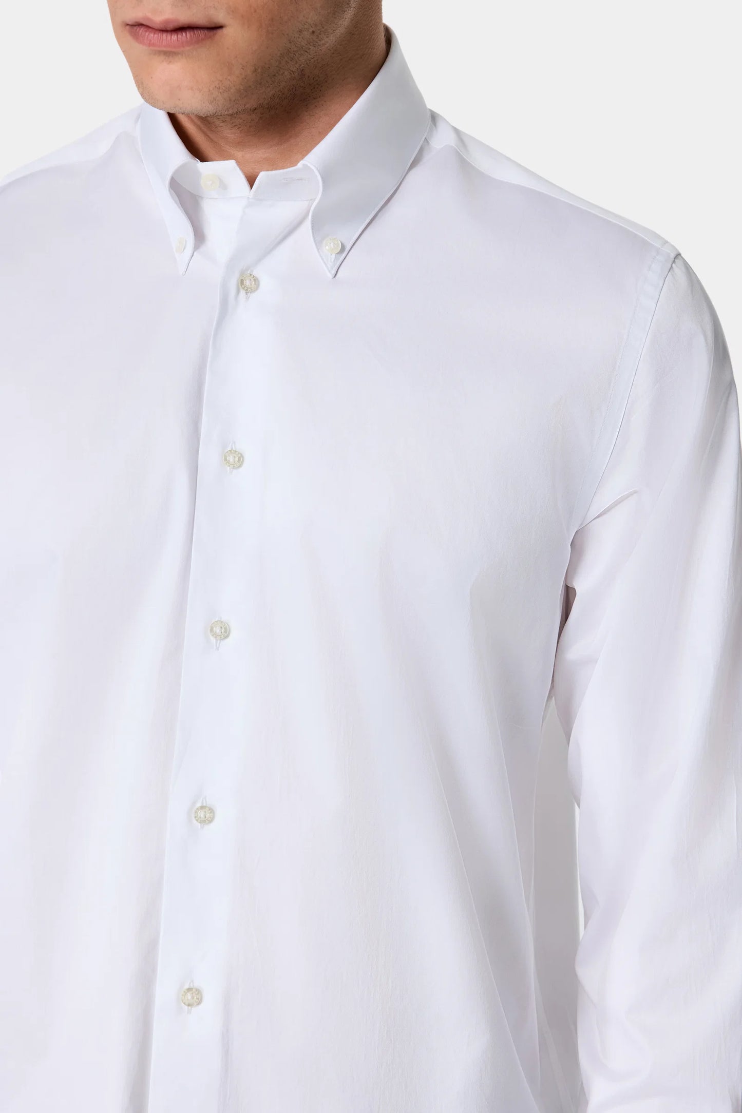 Damat Comfort Beyaz Gabardin Tencel Gömlek