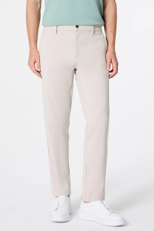 Tween Relaxed Fit (pilesiz) Bej Düz Jogger Pantolon