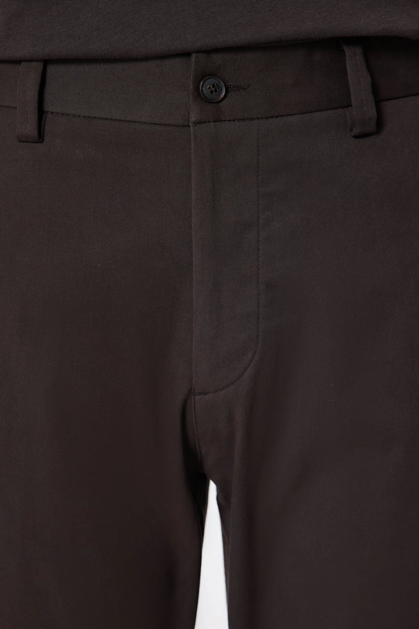 Damat Comfort Fit Kahverengi Düz Kumaş Pantolon