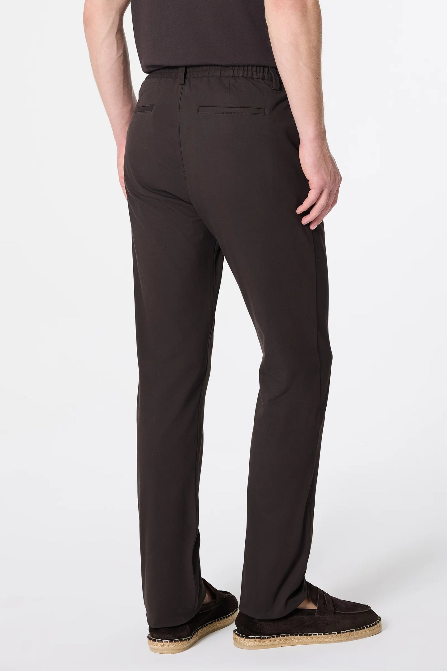 Damat Comfort Fit Kahverengi Düz Kumaş Pantolon