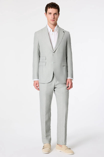 Damat Regular Fit Mint Çizgili Takim Elbise