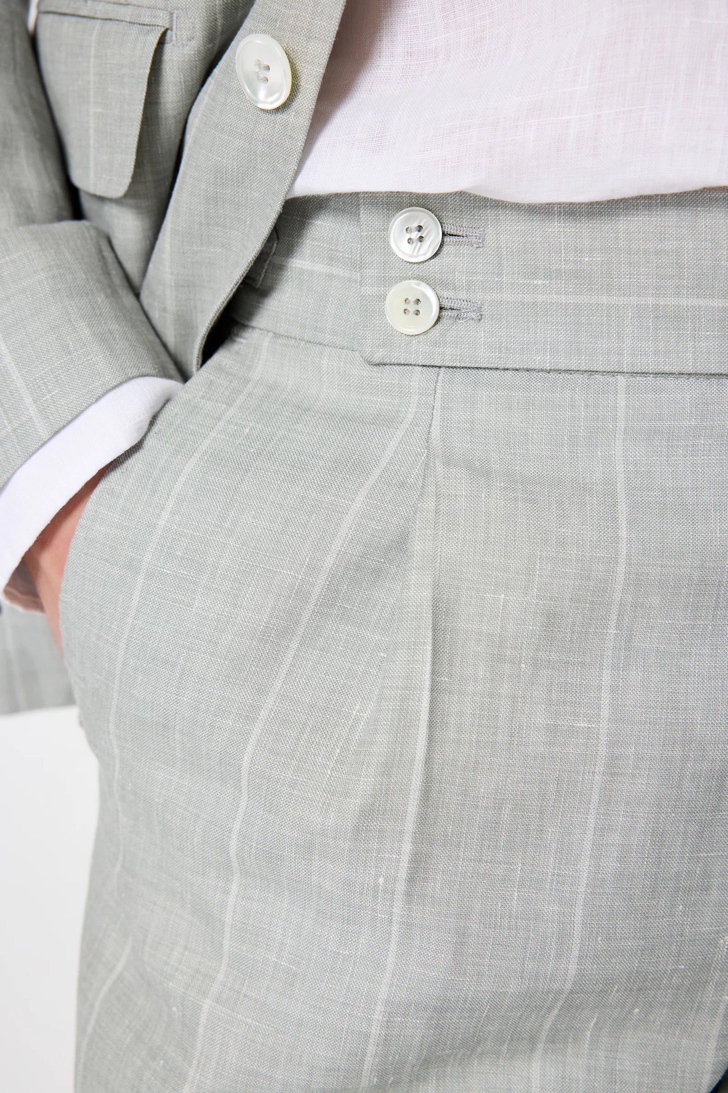 Damat Regular Fit Mint Çizgili Takim Elbise