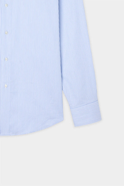 Damat Comfort Mavi Çizgili Tencel Gömlek
