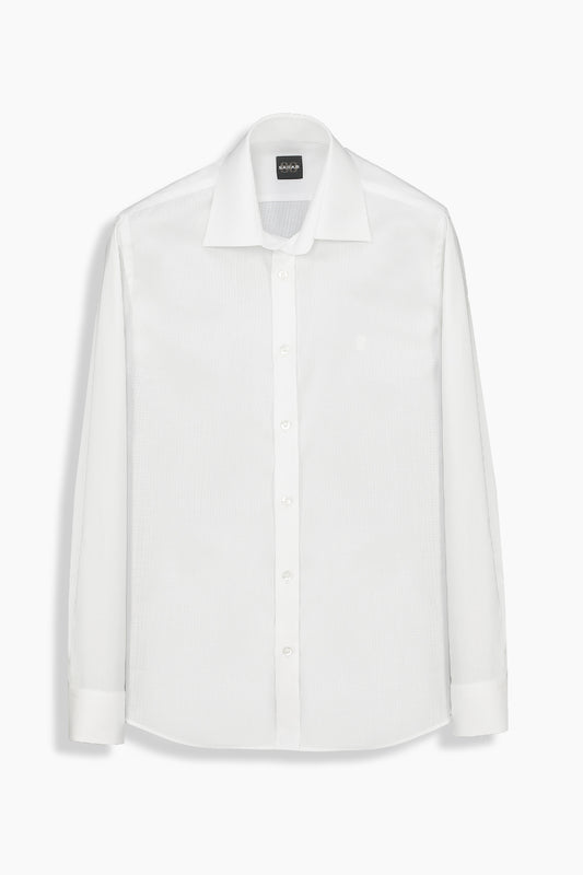 Espoir Slim Fit Pamuklu Beyaz Gömlek