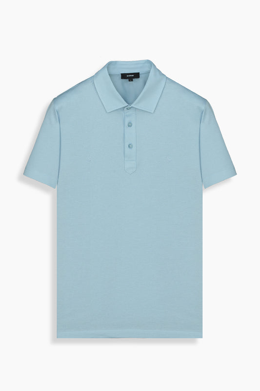 Regular Fit Polo Yaka Pamuklu Mavi Tişört