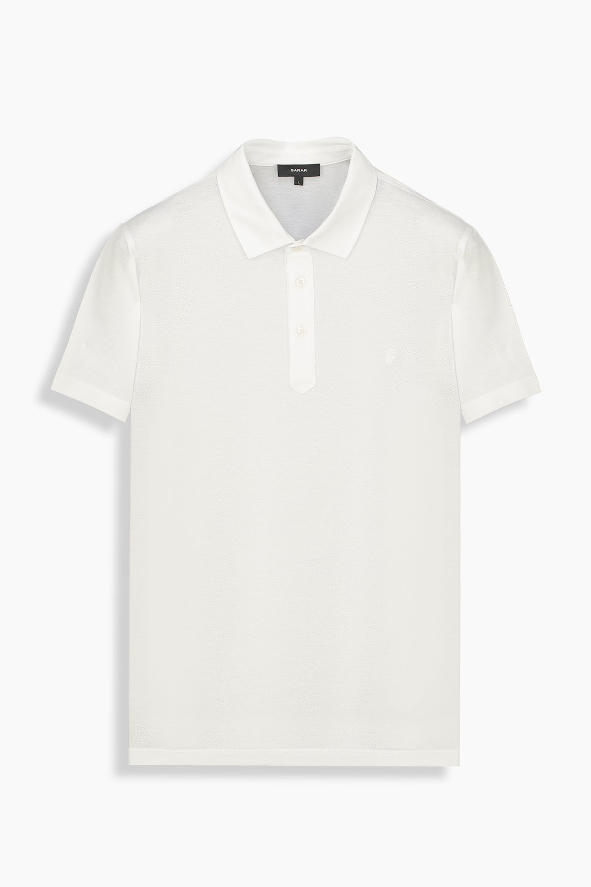 Regular Fit Polo Yaka Pamuklu Beyaz Tişört